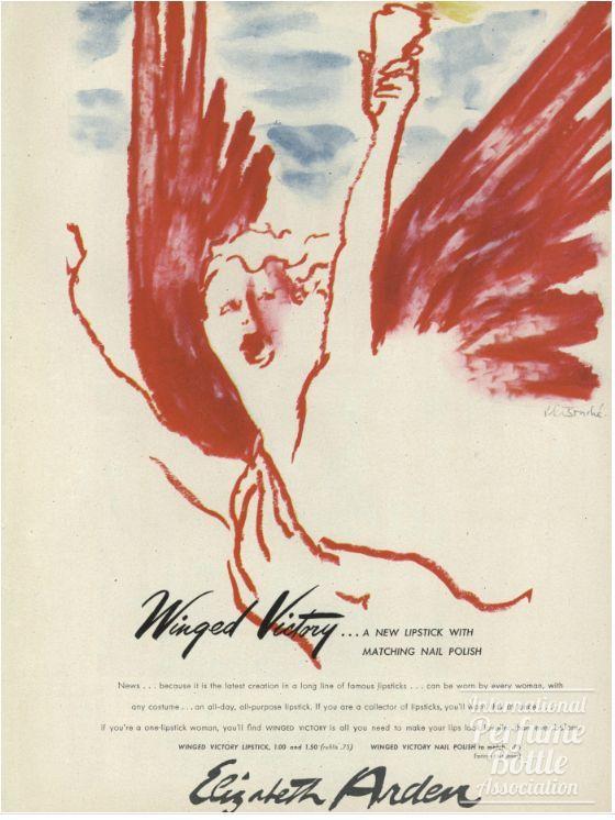 Elizabeth Arden Winged Victory Lipstick Advertisement - 1945