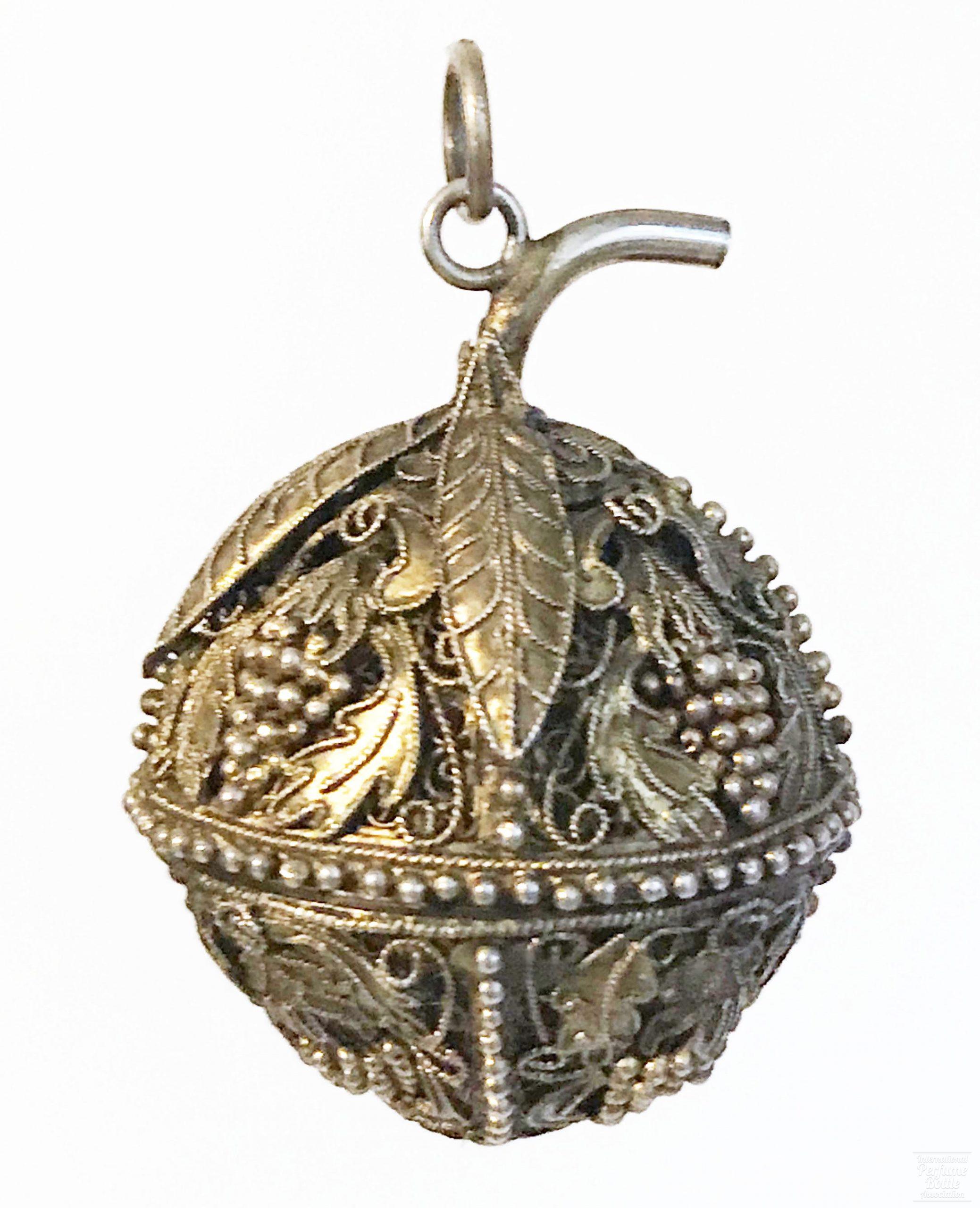 Vermeil Apple Shaped Pomander by Mary Chess