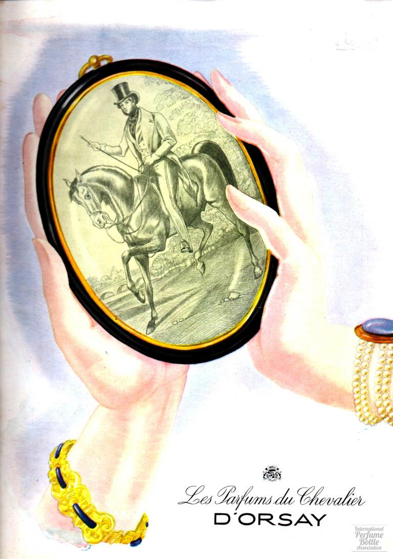 "Les Parfums de Chevalier" by D'Orsay Advertisement 1944
