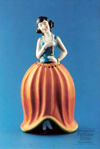 Lady with Balloon Skirt Perfume Lamp