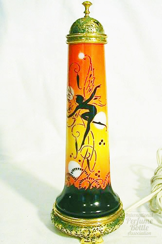 Perfume Lamp with Fairy Design by DeVilbiss