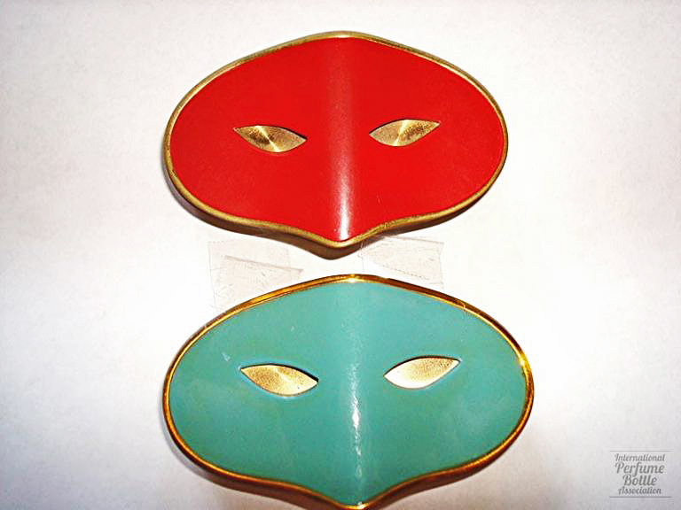 Harlequin Mask Compacts by Elizabeth Arden, 1940’s