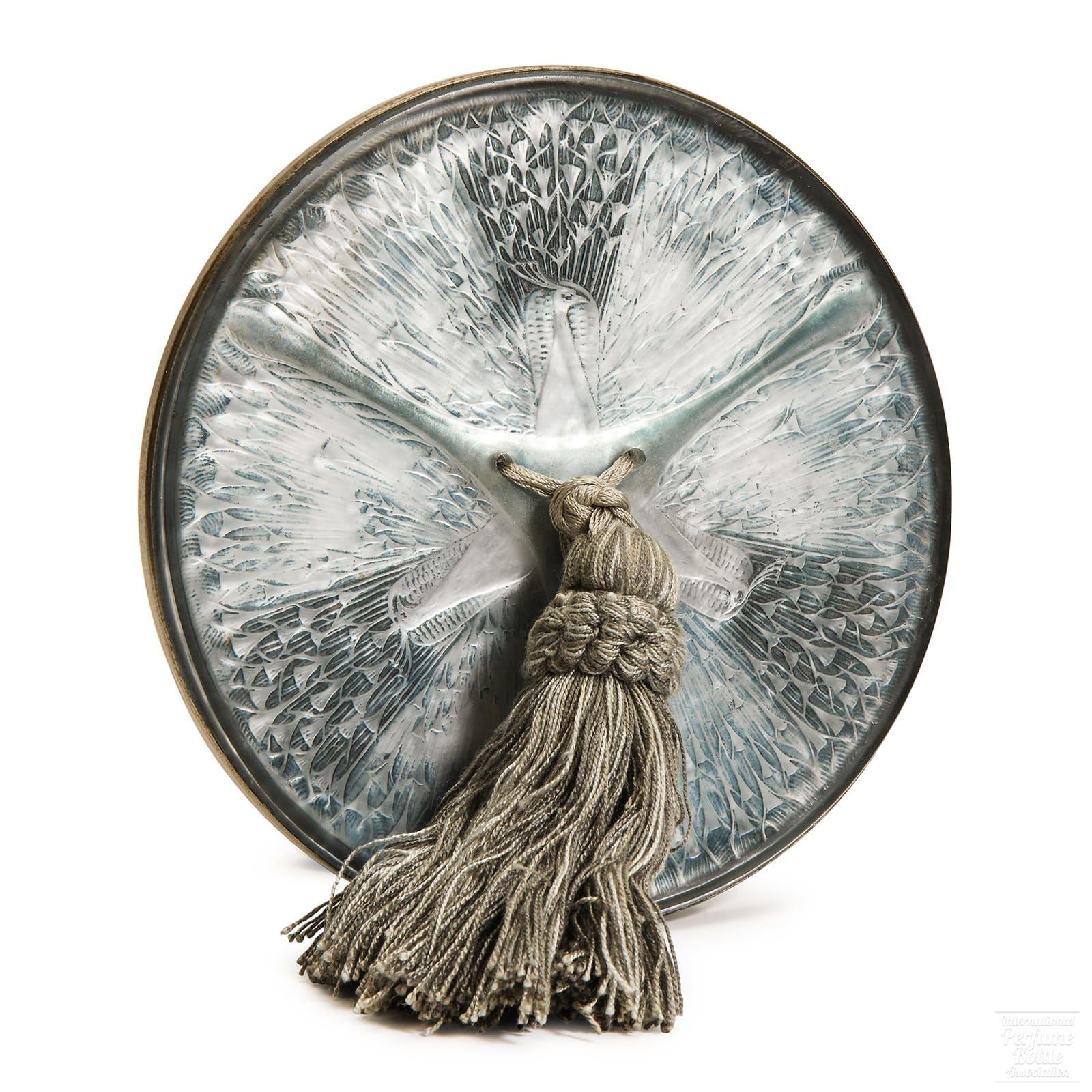 Trois Paons (Three Peacocks) Hand Mirror by Rene Lalique
