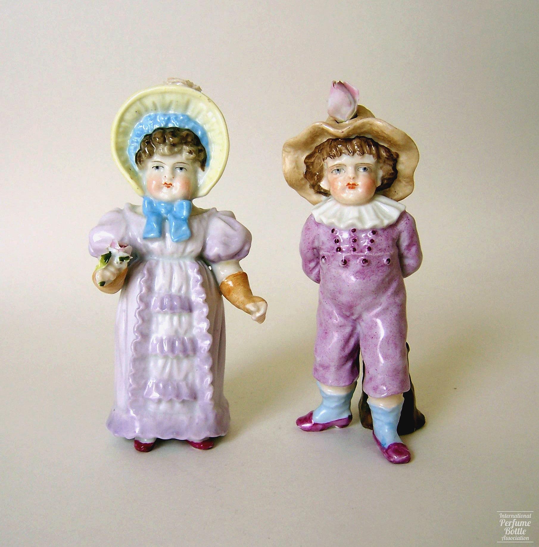 Girl and Boy in Lavender Clothes