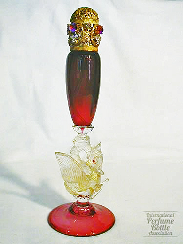 Murano Glass Atomizer with Swan Stem