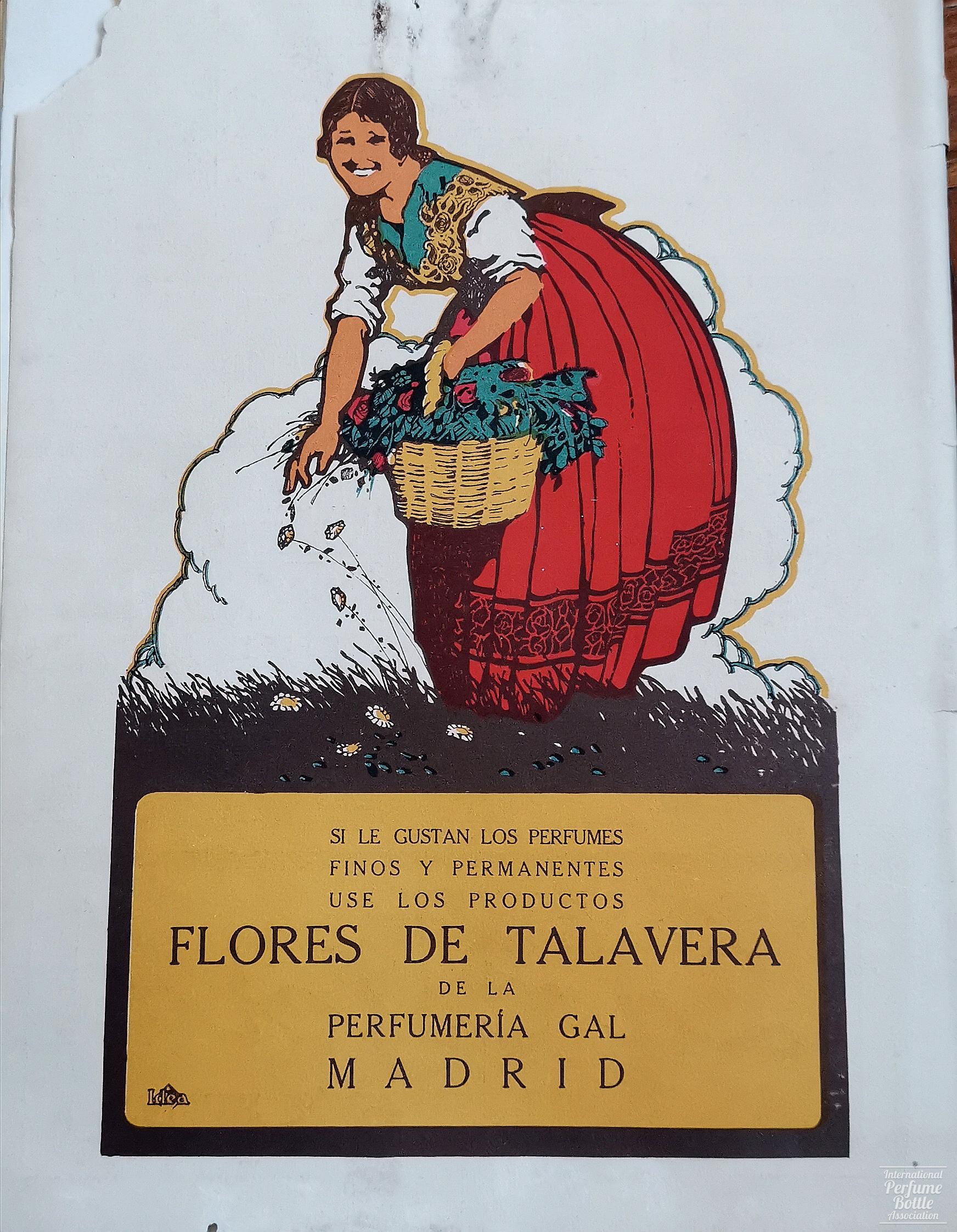"Flores de Talavera" by Perfumería GAL Advertisement - 1919