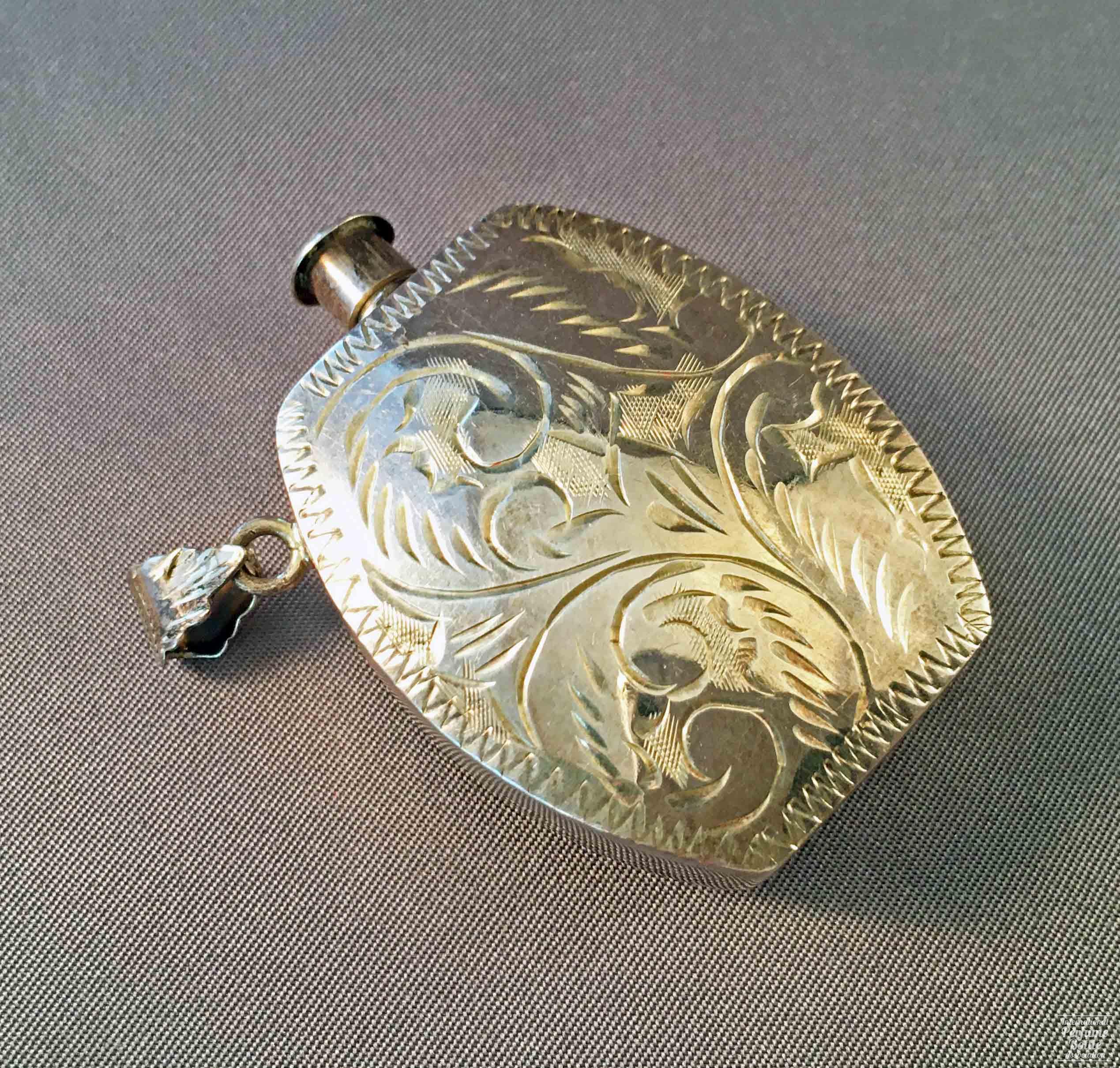 Engraved Silver Pendant