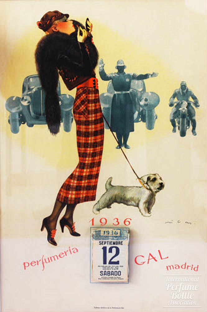 Perfumería GAL Advertising Calendar - 1936