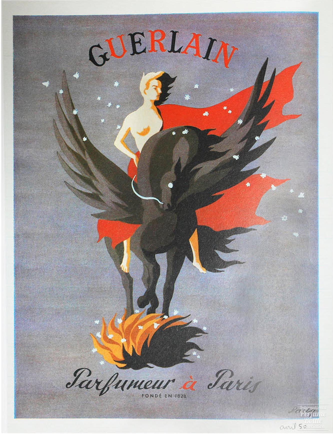 "Flying Horse" Advertisement by Guerlain - 1950