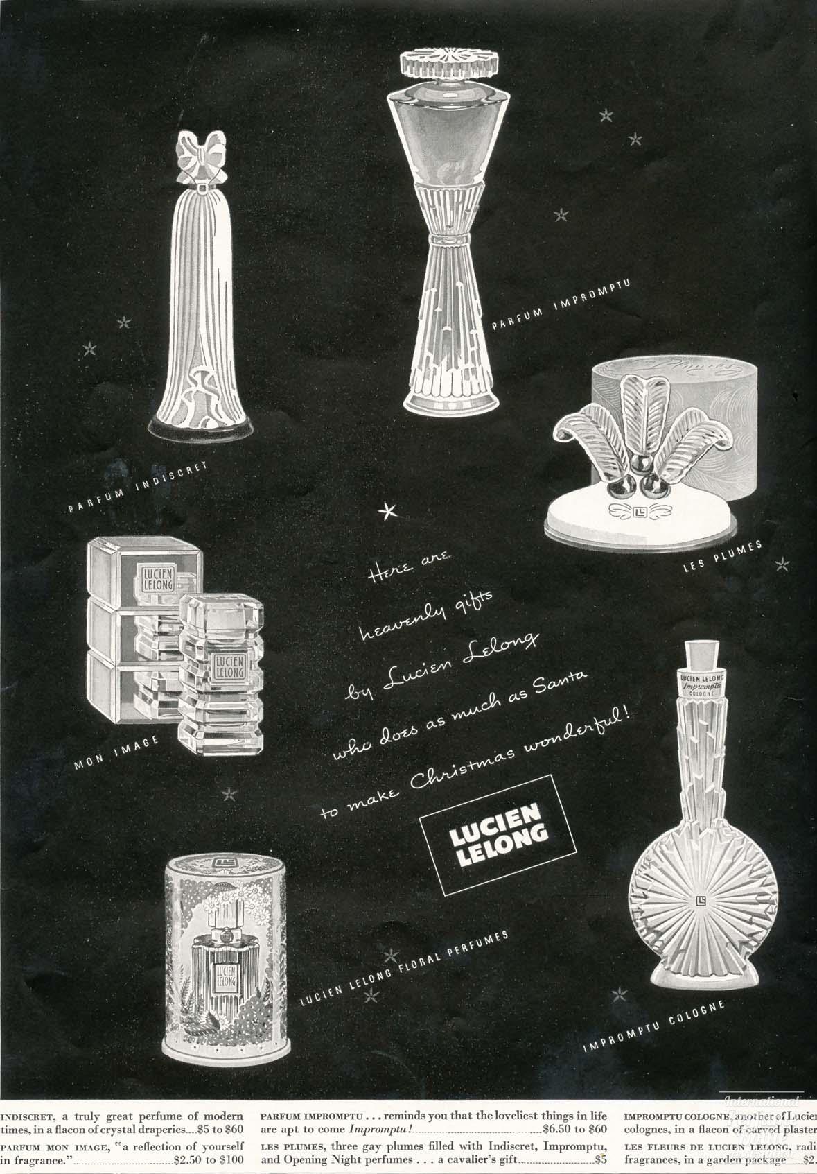 Lucien Lelong Christmas Advertisement - 1938