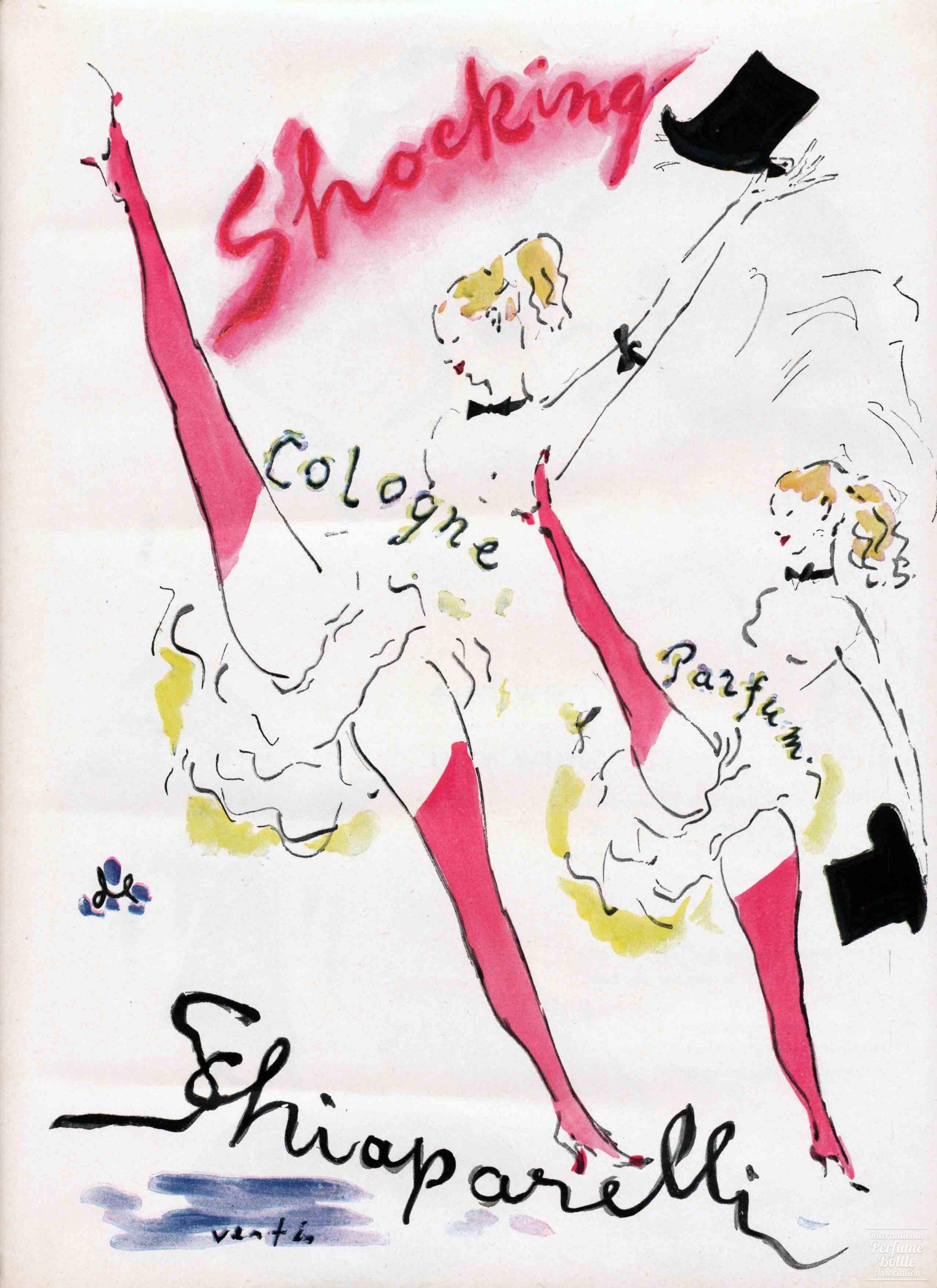 "Shocking" by Schiaparelli Advertisement - 1948