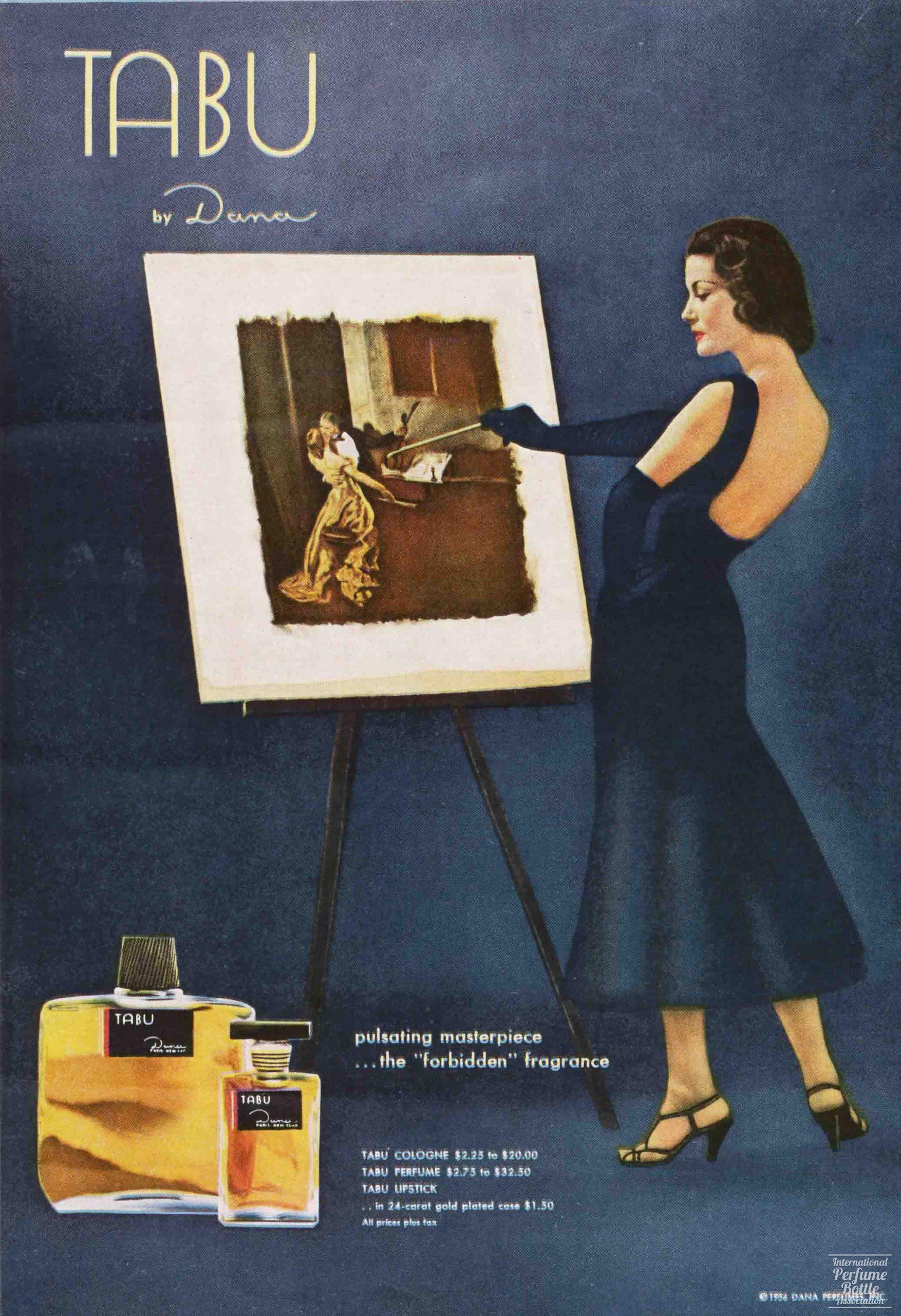 "Tabu" by Dana Advertisement - 1957