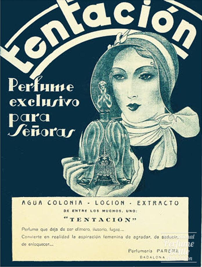 "Tentación by Parera Advertisement - 1930