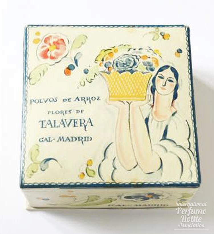 "Flores de Talavera" Powder Box by Perfumería Gal