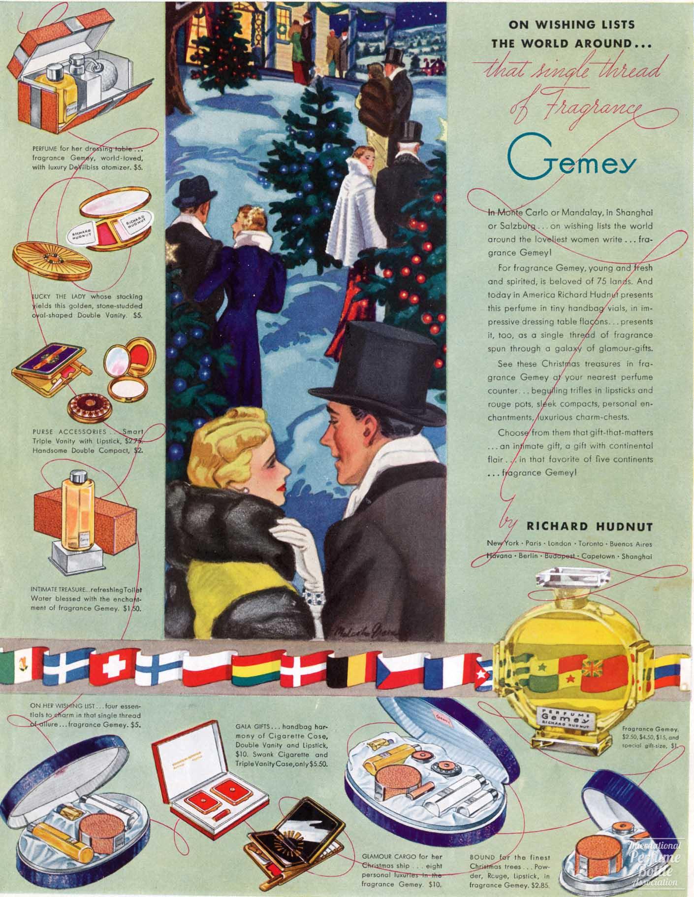 "Gemey" by Richard Hudnut Advertisement - 1938