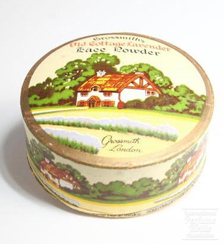 "Old Cottage Lavender" Powder Box by Grossmith