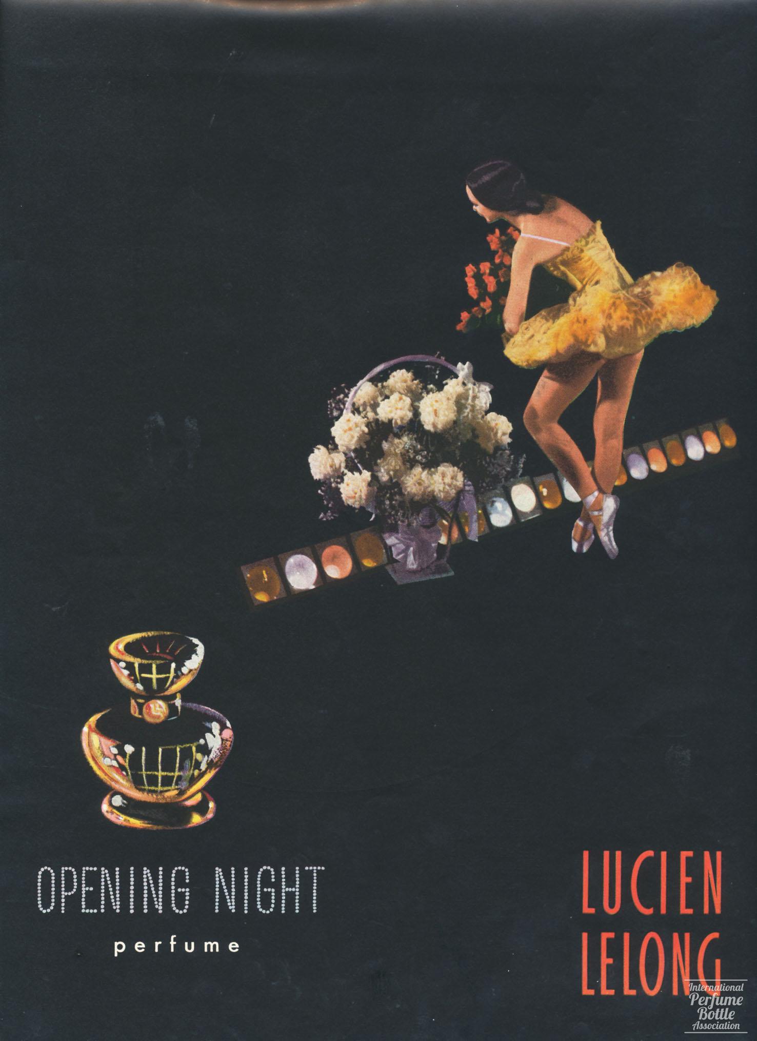 "Opening Night" by Lucien Lelong Advertisement - 1946