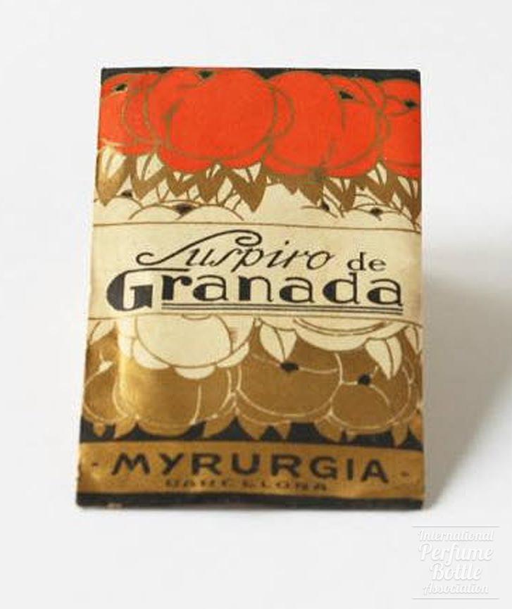 "Suspiro de Granada" Powder Envelope by Myrurgia