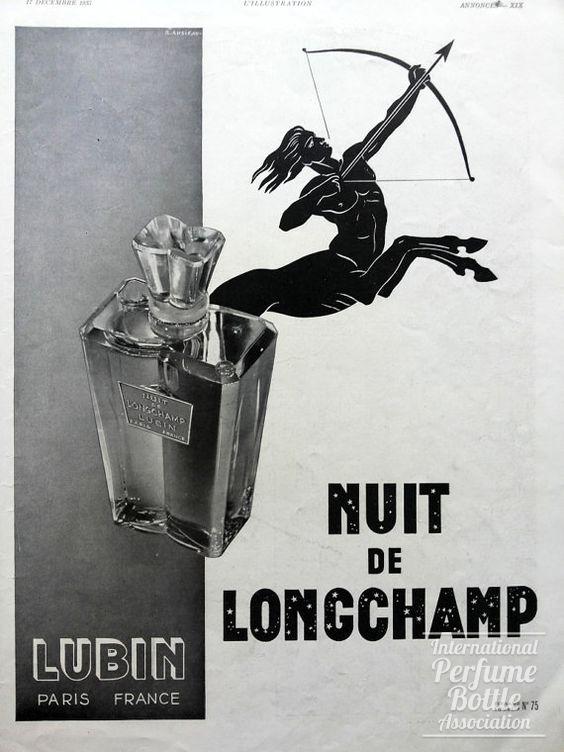 "Nuit de Longchamp" by Lubin Centaur Advertisement - 1950