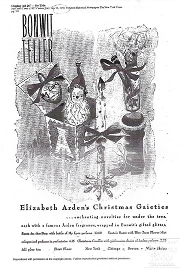 Elizabeth Arden Christmas Advertisement - 1950