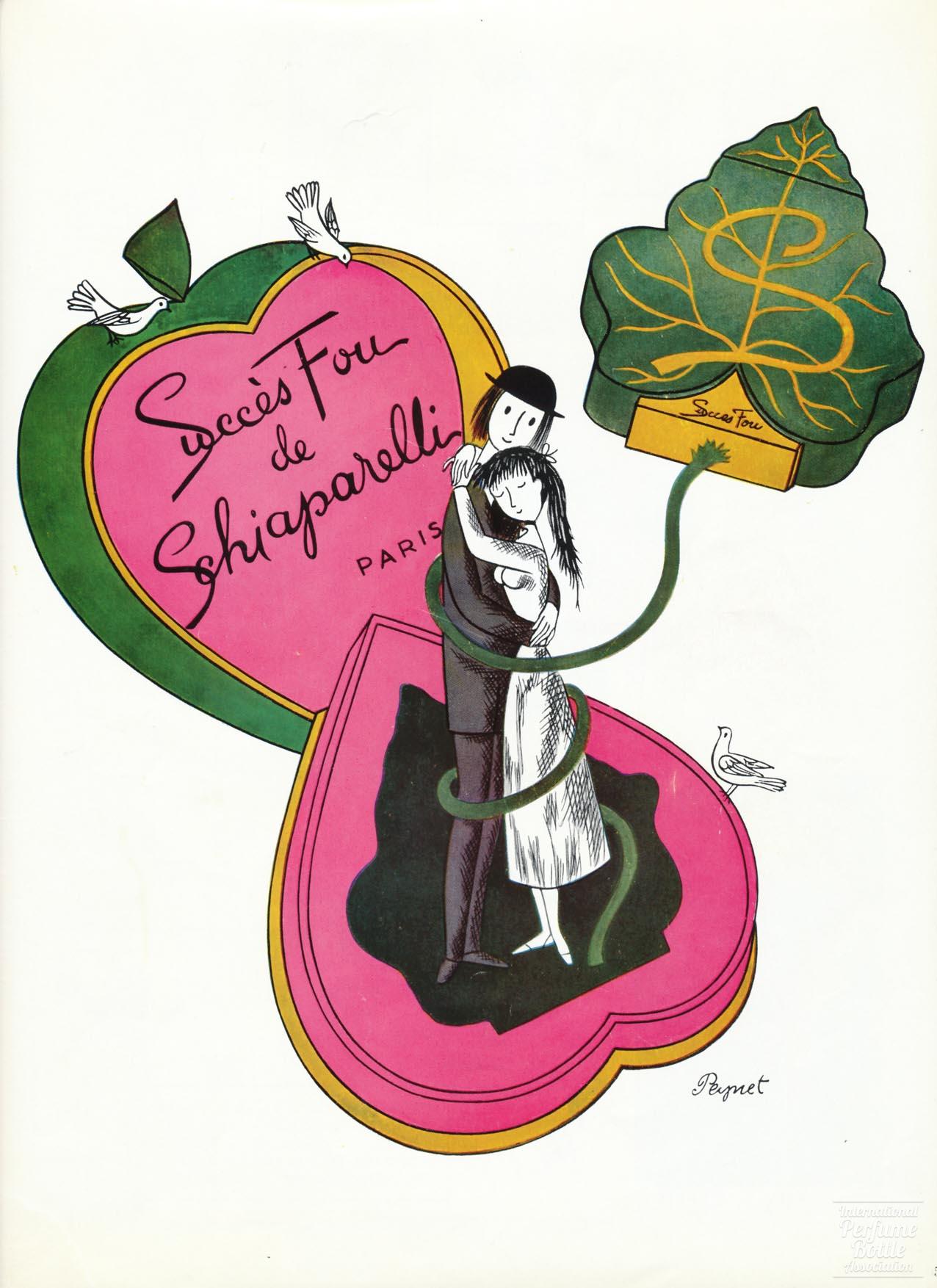 "Succés Fou" by Schiaparelli Advertisement - 1953