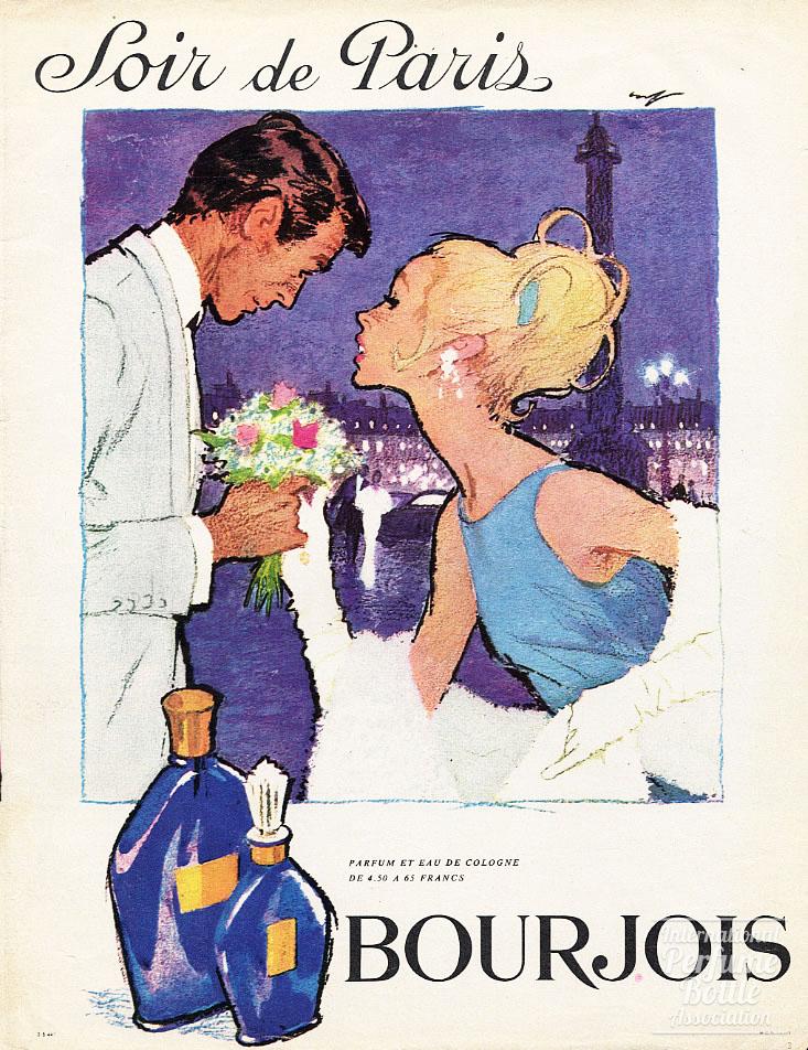 Place Vendôme "Soir de Paris" by Bourjois Advertisement - 1963