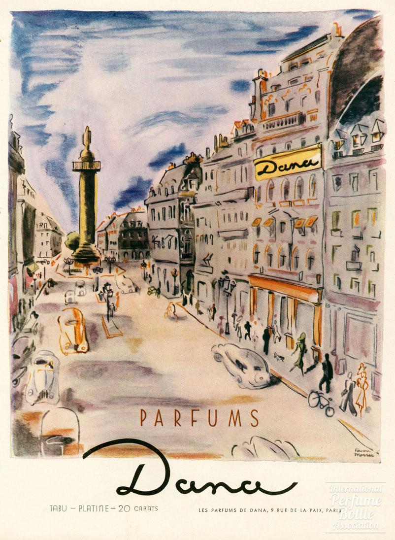 rue de la Paix Advertisement for Dana - 1946