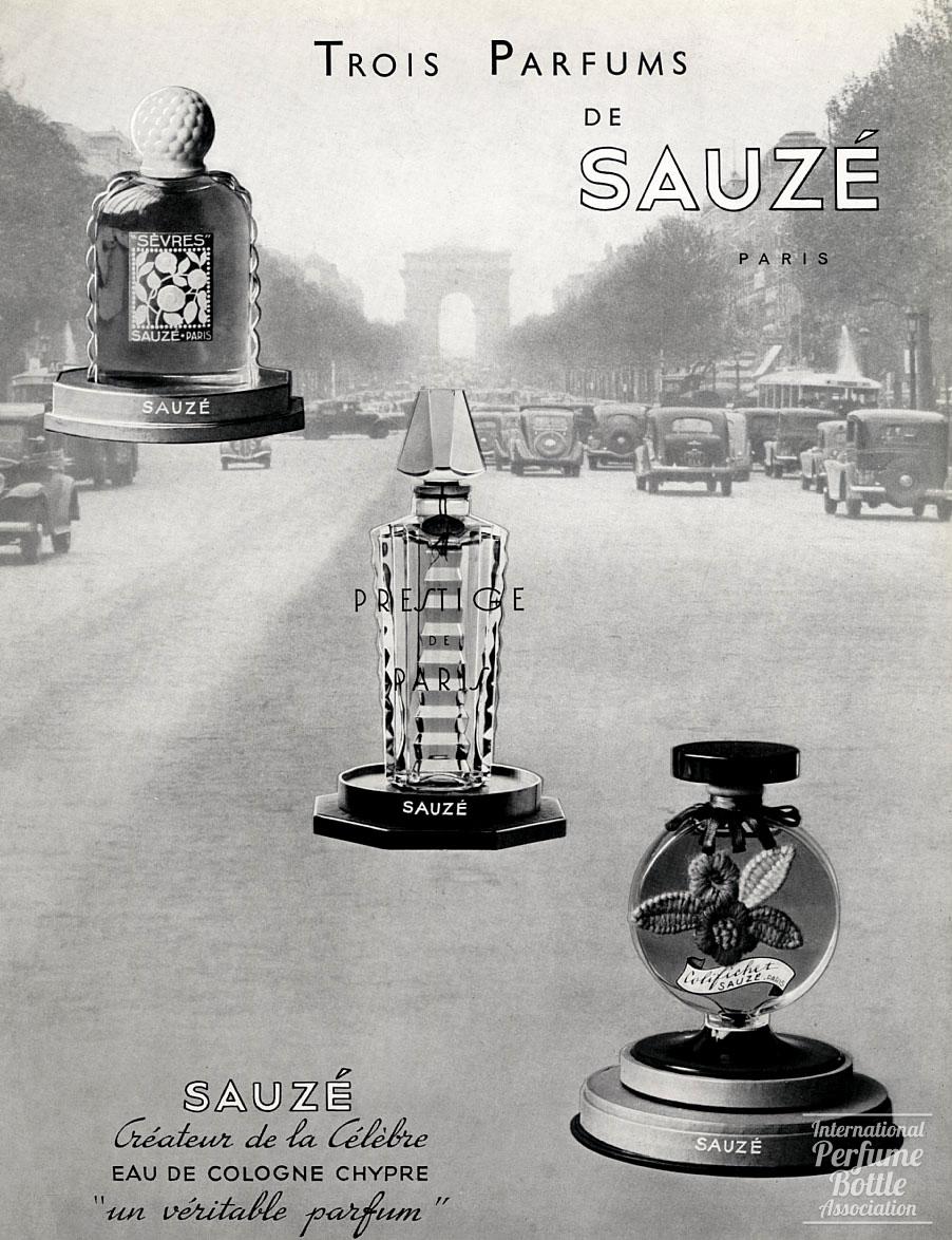 Champs-Élysées, Sauzé Fréres Advertisement - 1939