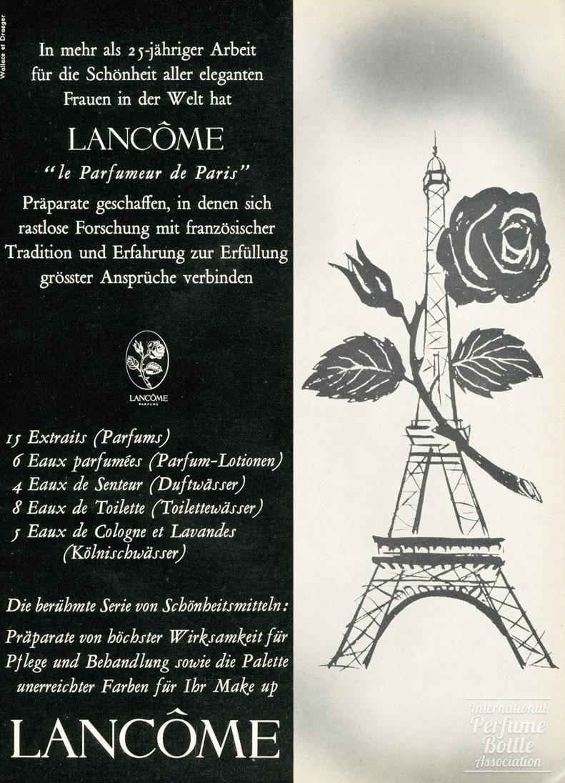 Eiffel Tower Advertisement for Lancôme - 1960
