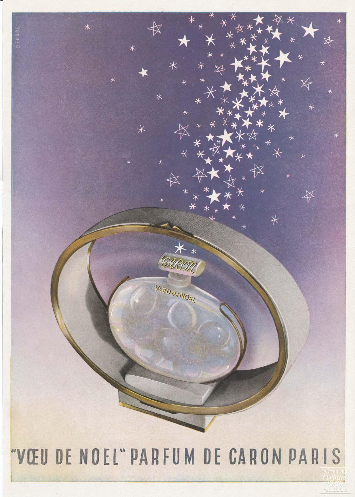 "Voeu de Noël" by Caron Advertisement - 1949