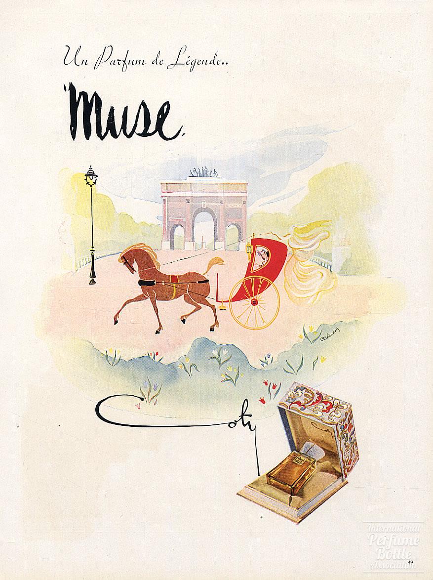 Arc de Triomphe du Carrousel "Muse" by Coty Advertisement - 1947
