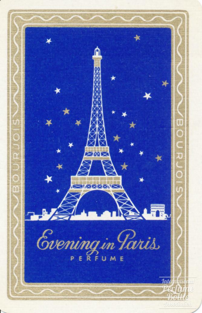 "Evening in Paris" by Bourjois Playing Card