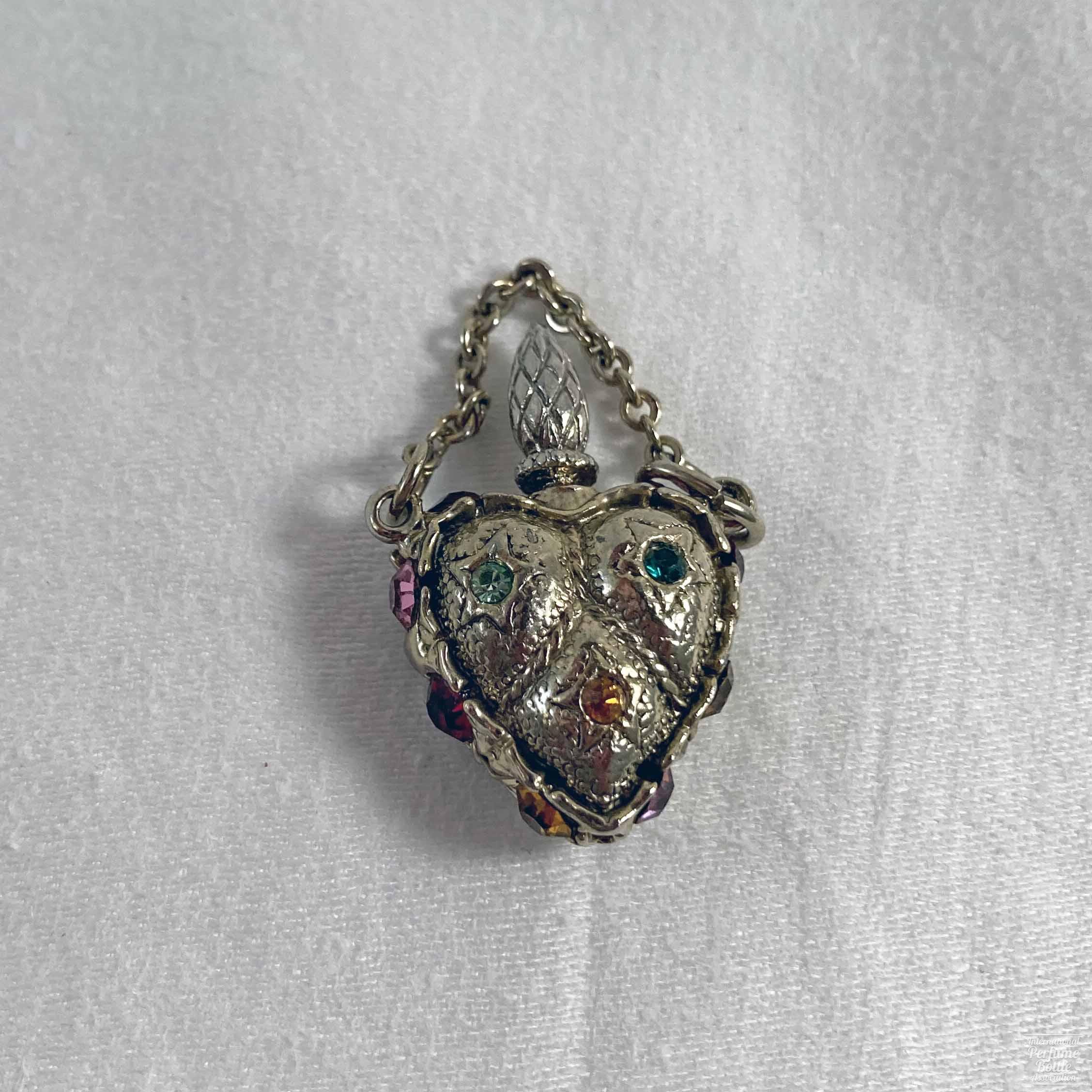 Rhinestone Heart Medallion