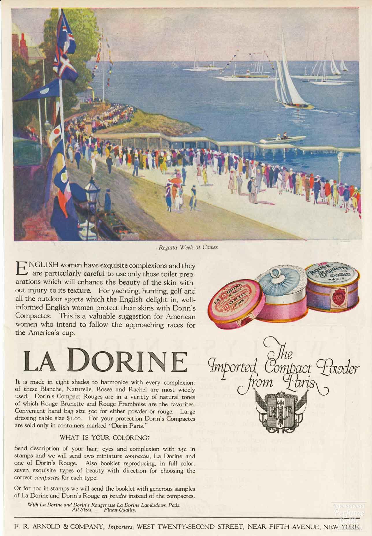 "La Dorine" Powder Boxes by Dorin Advertisement