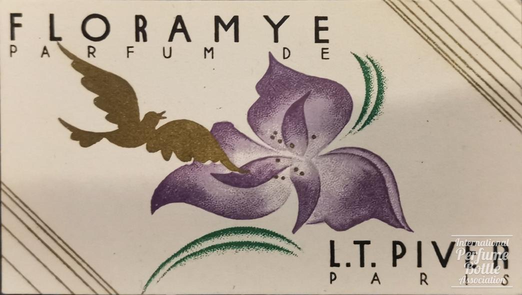 "Floramye" Scent Card by L. T. Piver With 1939 Calendar
