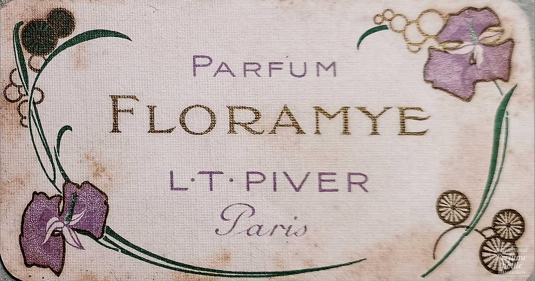 "Floramye" Scent Card by L. T. Piver With 1907 Calendar