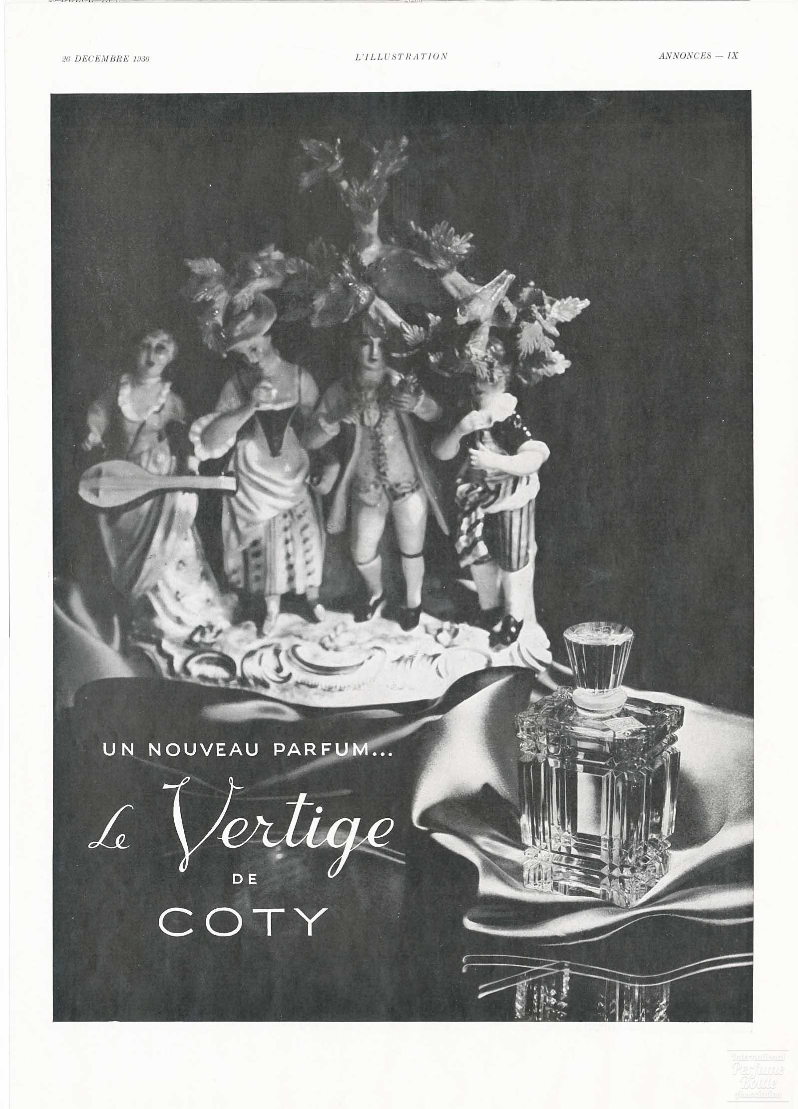 "Le Vertige" by Coty Advertisement - 1936