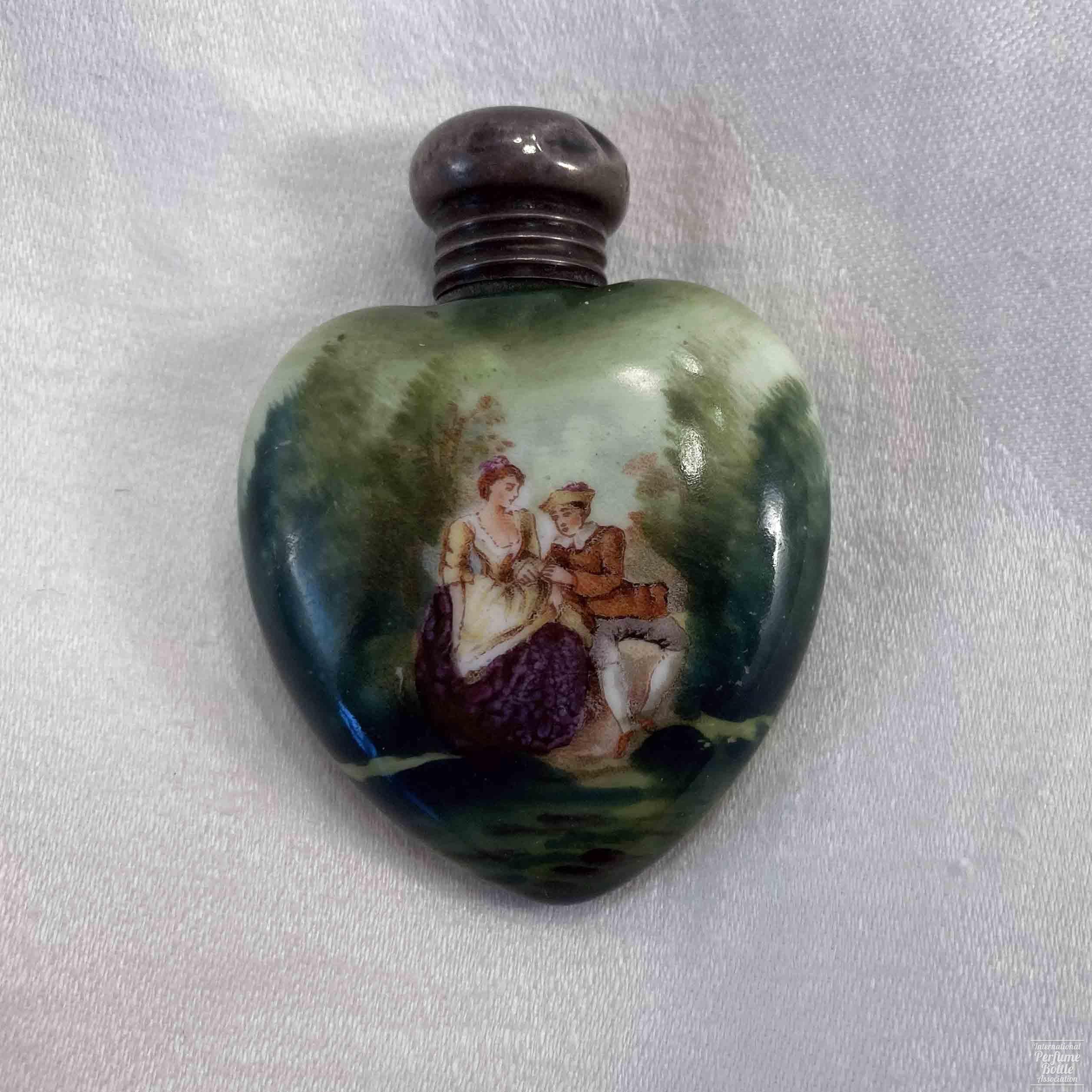 Edwardian Porcelain Heart Perfume