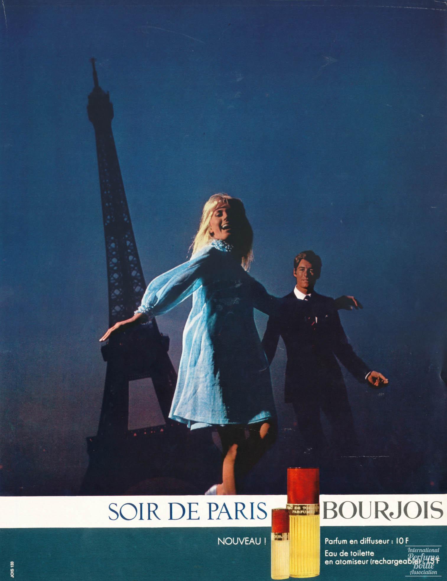 "Soir de Paris" by Bourjois Advertisement - 1967