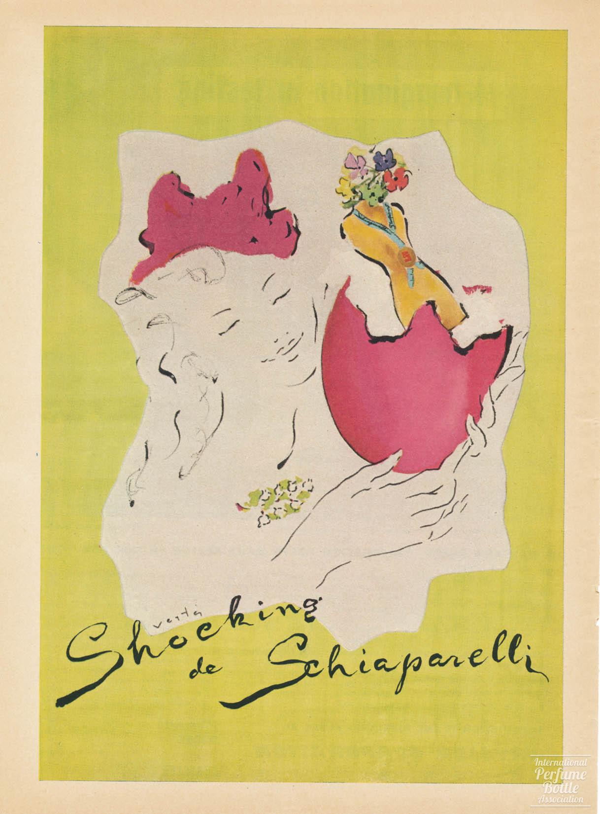 "Shocking" by Schiaparelli Advertisement - 1945