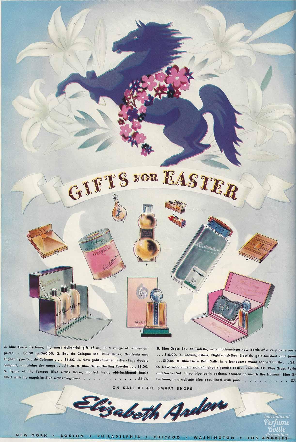 Gifts for Easter by Elizabeth Arden Advertisement - 1938