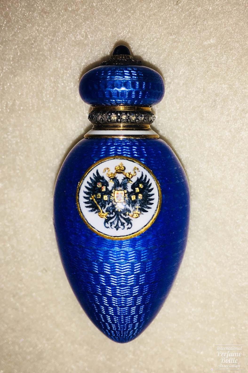 Blue Enameled Bottle by Fabergé