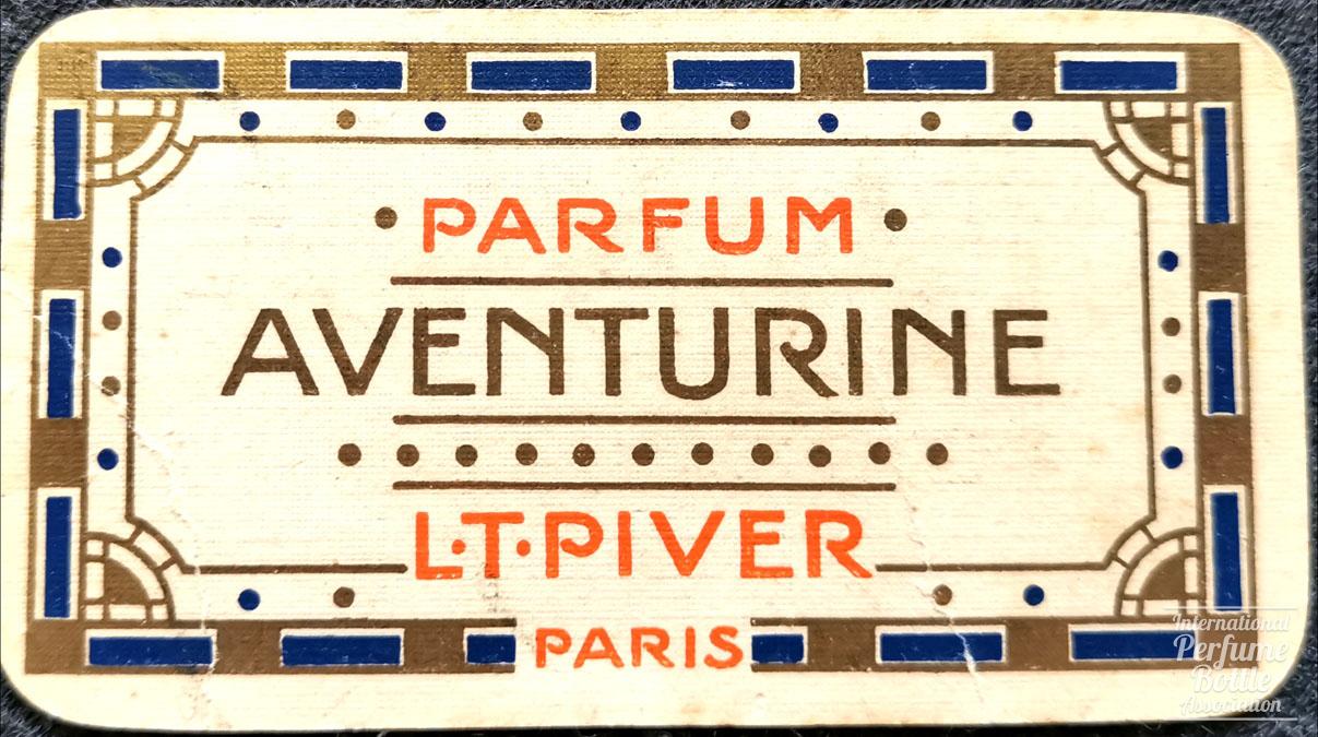 "Aventurine" Scent Card by L. T. Piver With 1913-1914 Calendar