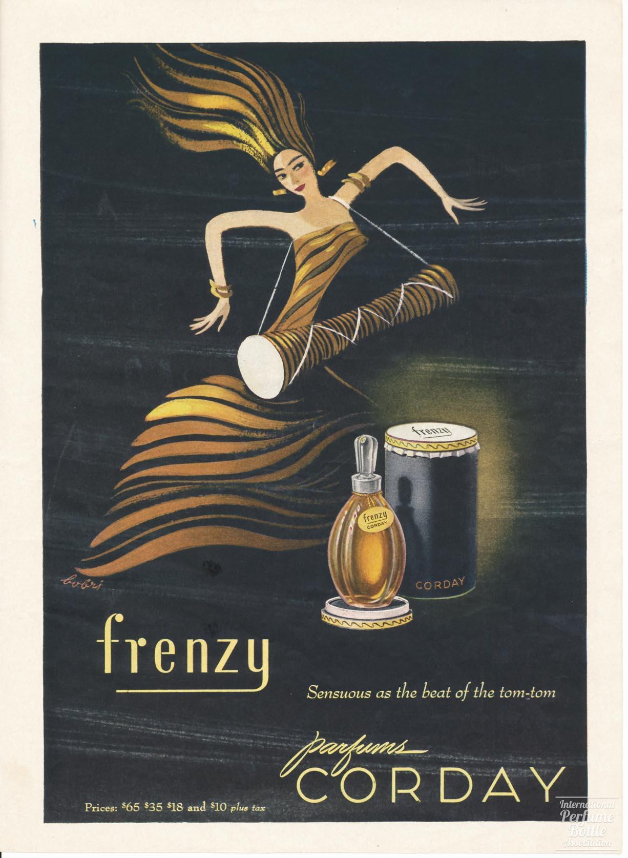 "Frenzy" by Corday Advertisement - 1945