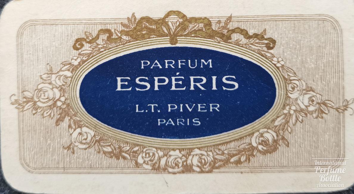 "Esperis" Scent Card by L. T. Piver With 1914 Calendar