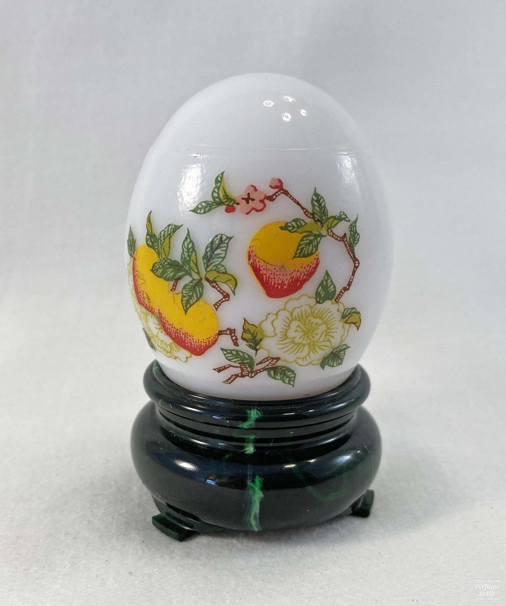 Peach Orchard Oriental Egg by Avon