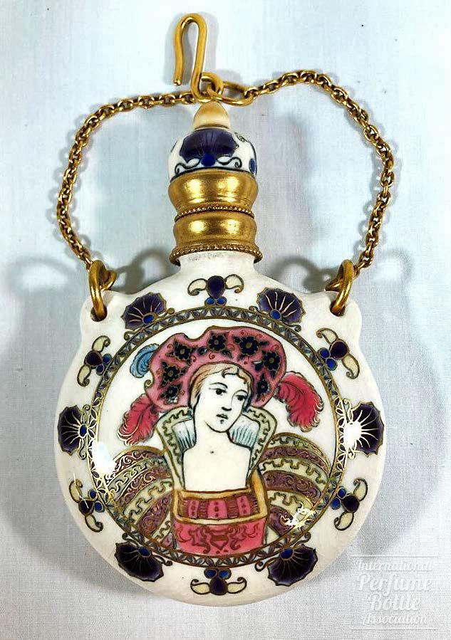 Hungarian Ceramic Scent Bottle by Armin Klein
