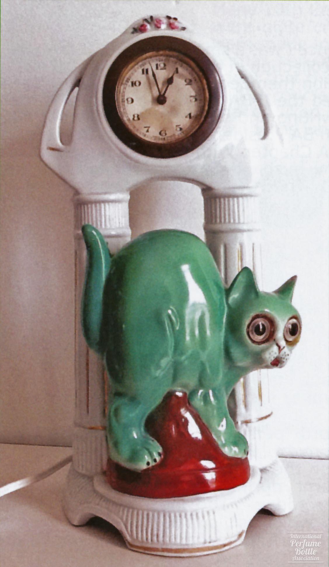 Green Cat Perfume Lamp