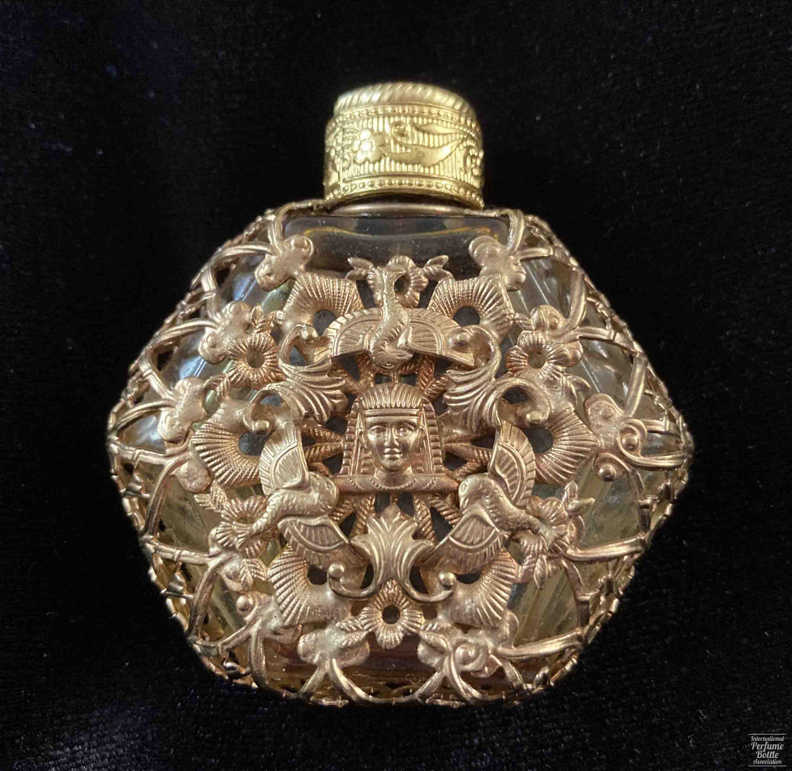 Czech Perfume With Egyptian Metalwork