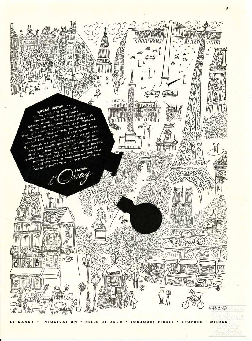 D'Orsay Perfumes Advertisement - 1945